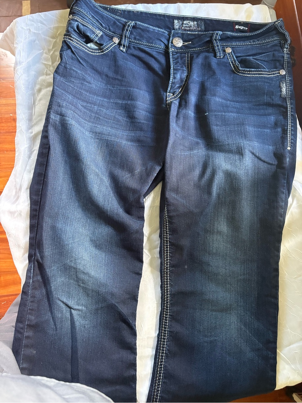 Silver Jeans Women's Dark Indigo Straight Jeans
